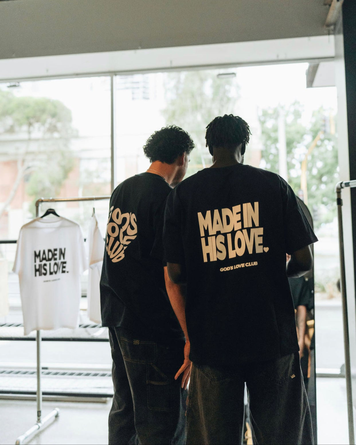 MADE IN HIS LOVE TEE - BLACK