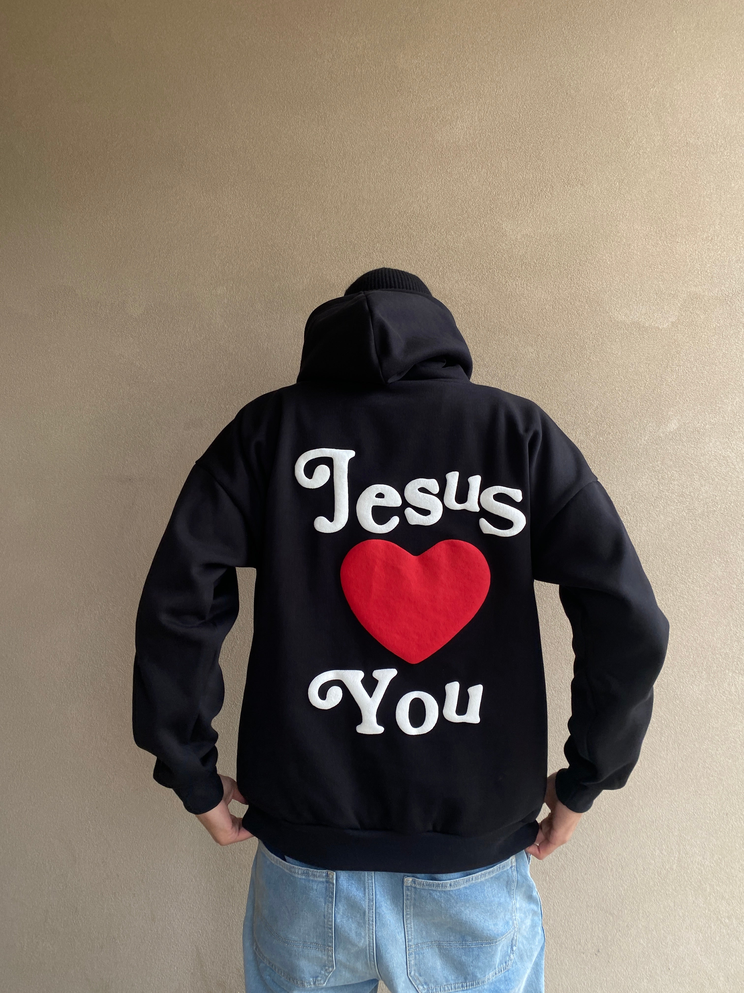 THE LOVE HOODIE - BLACK