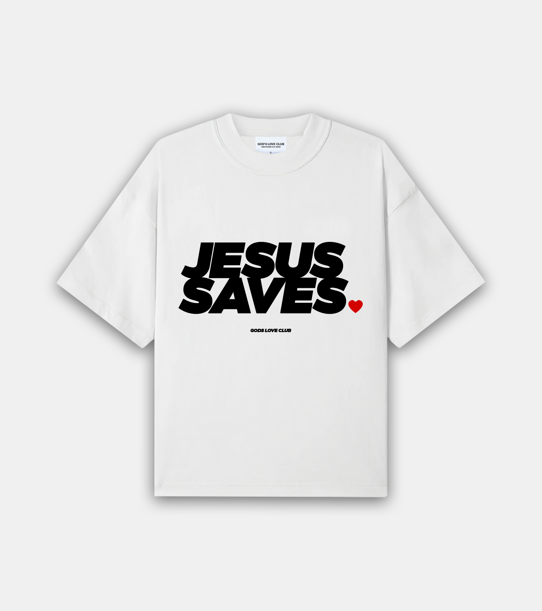 Jesus Saves Tee - White