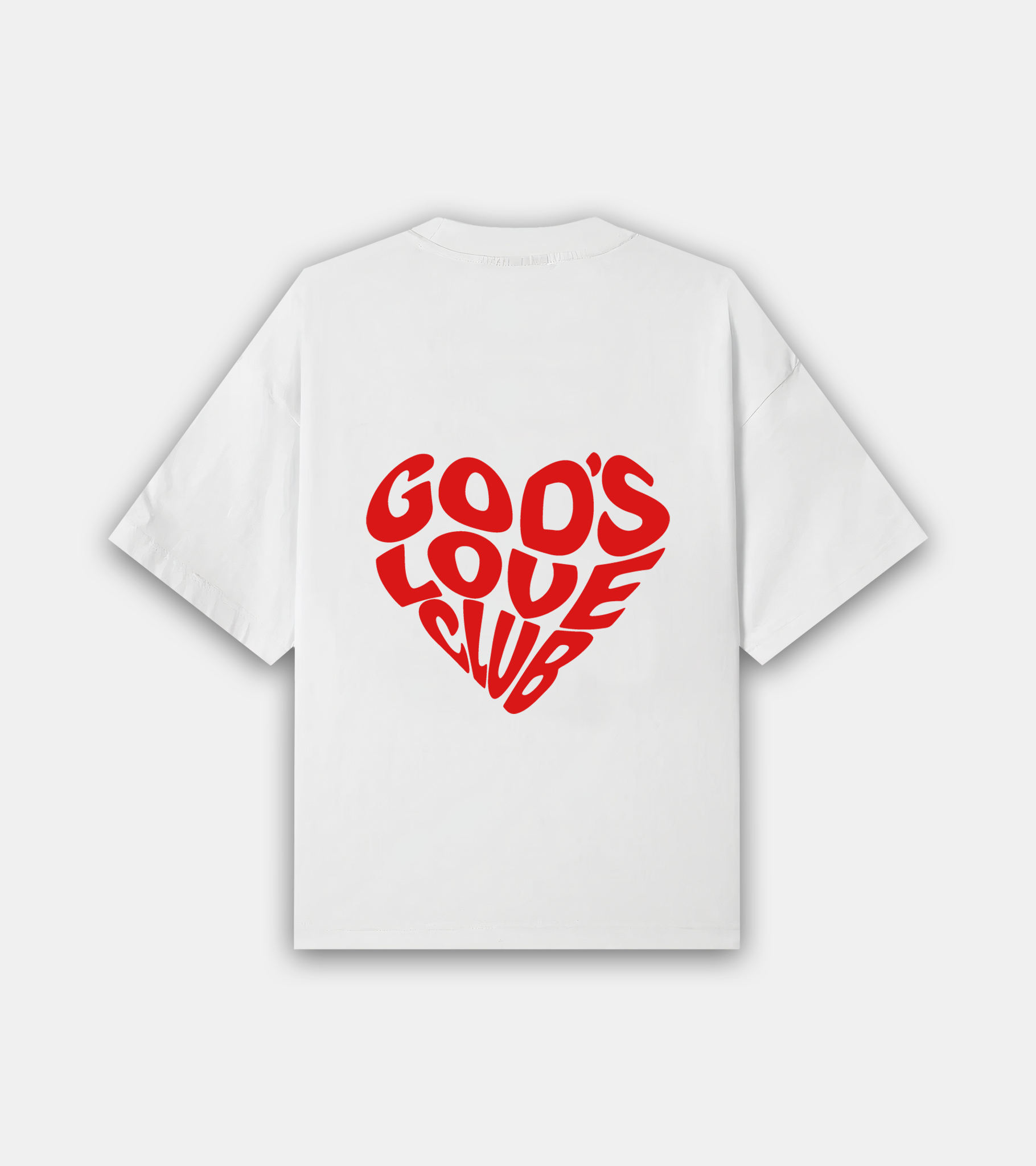 Red Love Club Tee - White