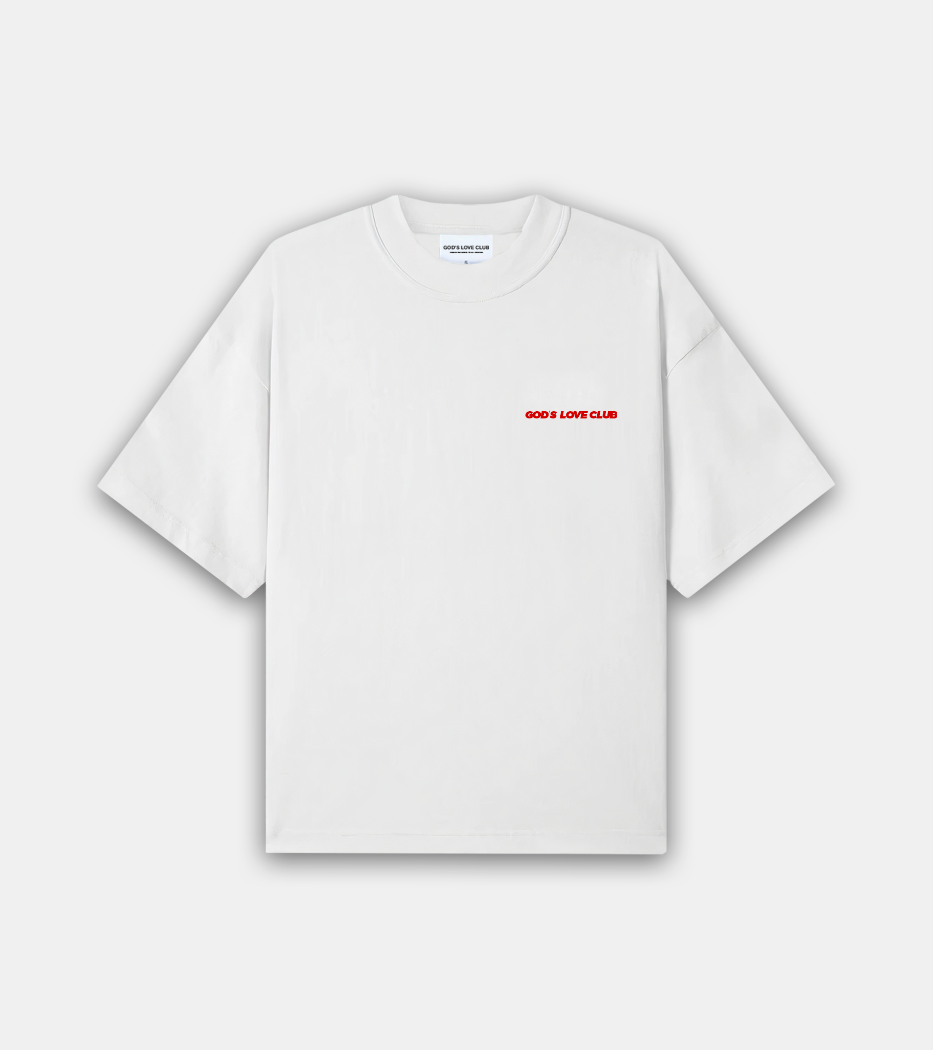 Made In His Love Tee - White Red