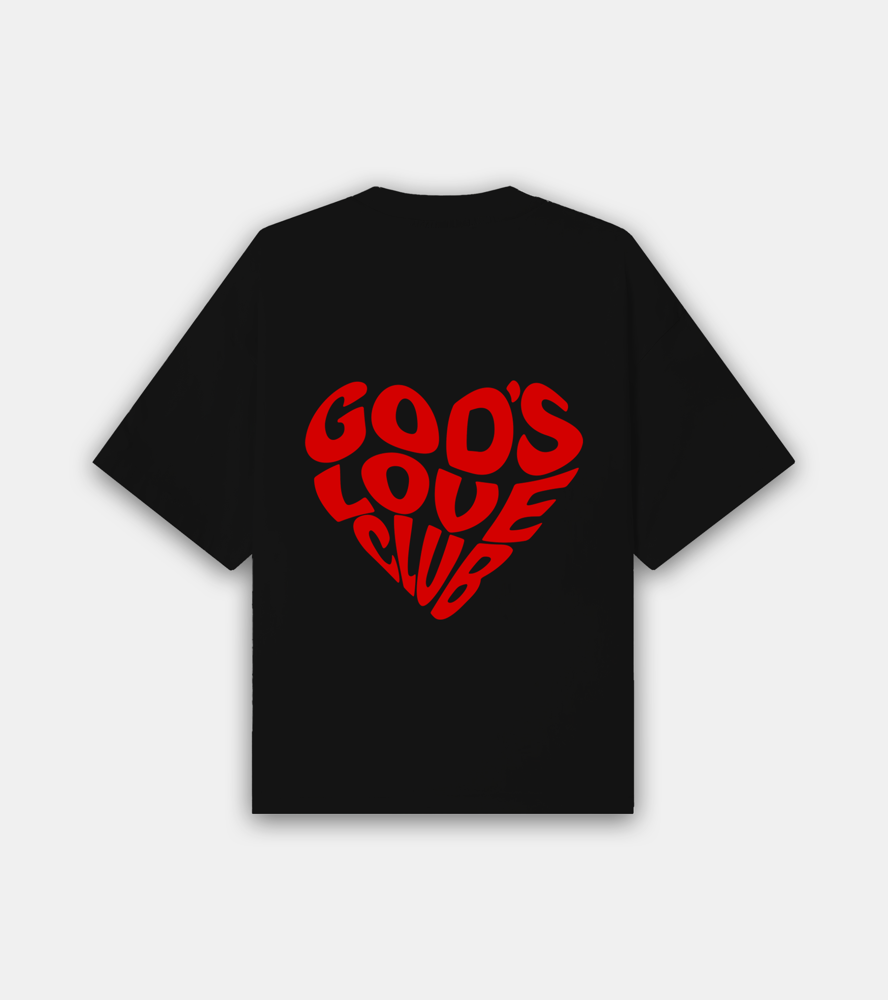 Red Love Club Tee - Black