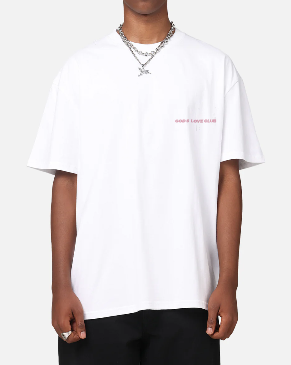 PINK LOVE CLUB TEE - WHITE
