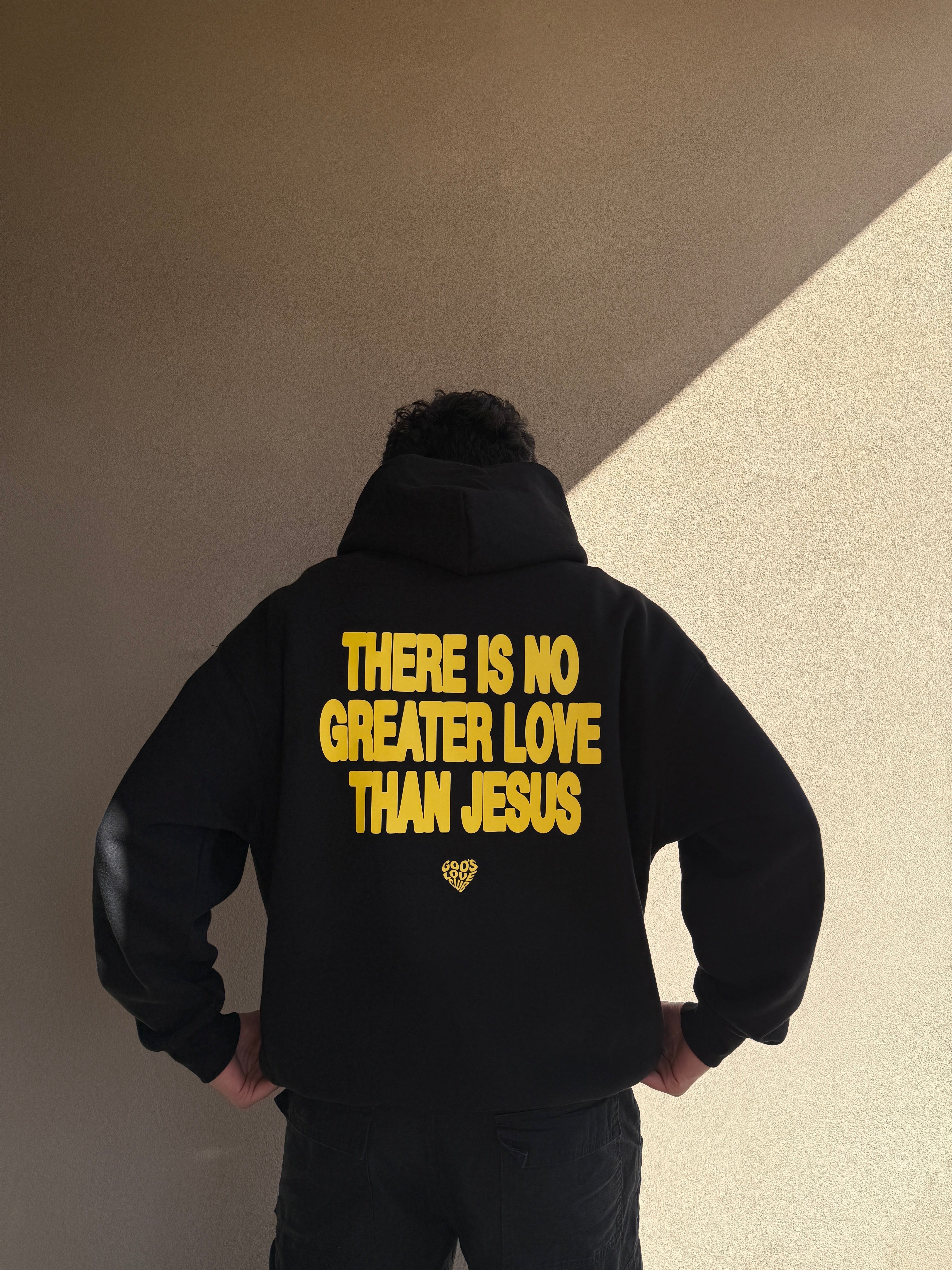 GREATEST LOVE HOODIE - YELLOW/BLACK