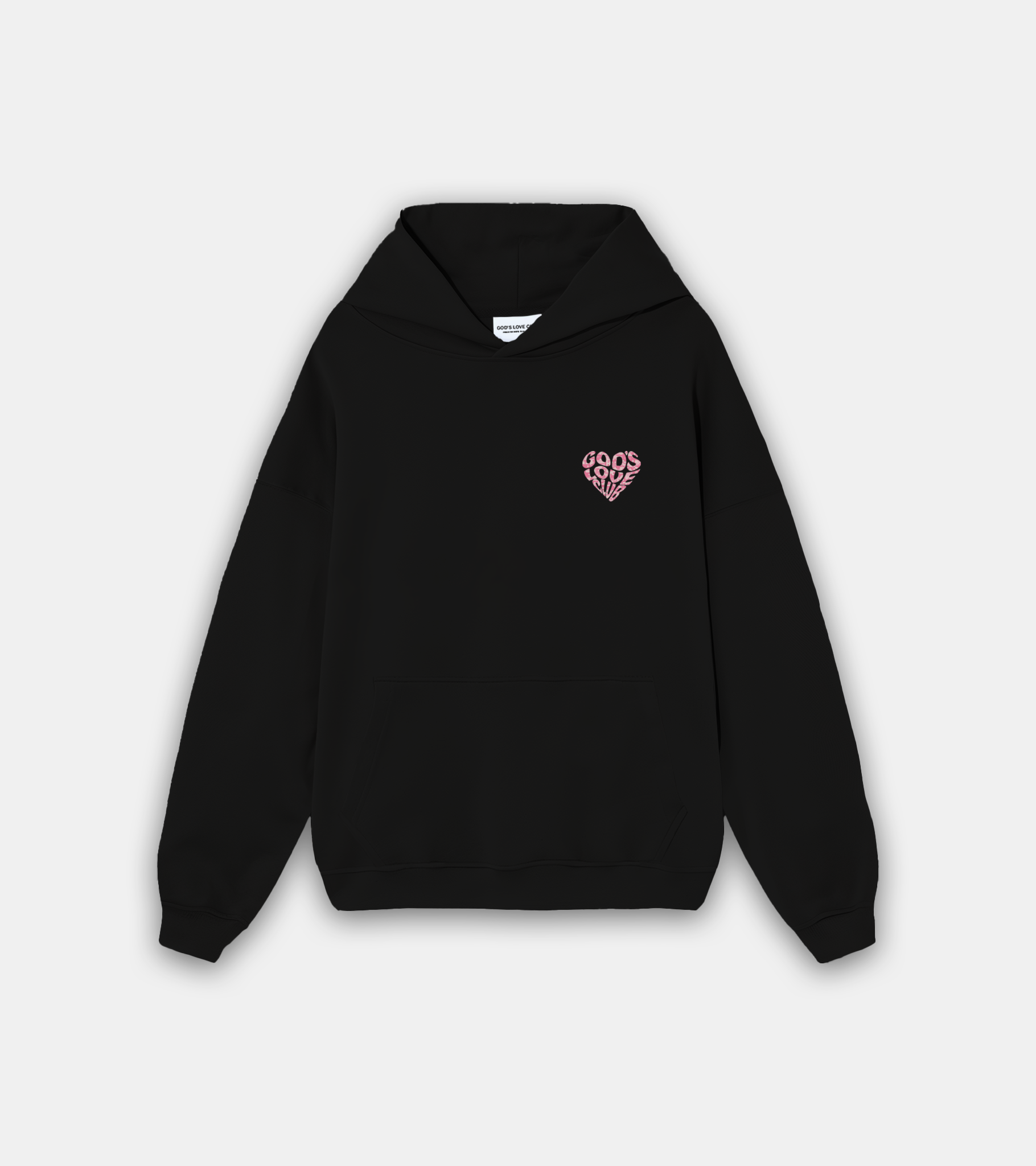 PINK DIGI CAMO HOODIE - BLACK