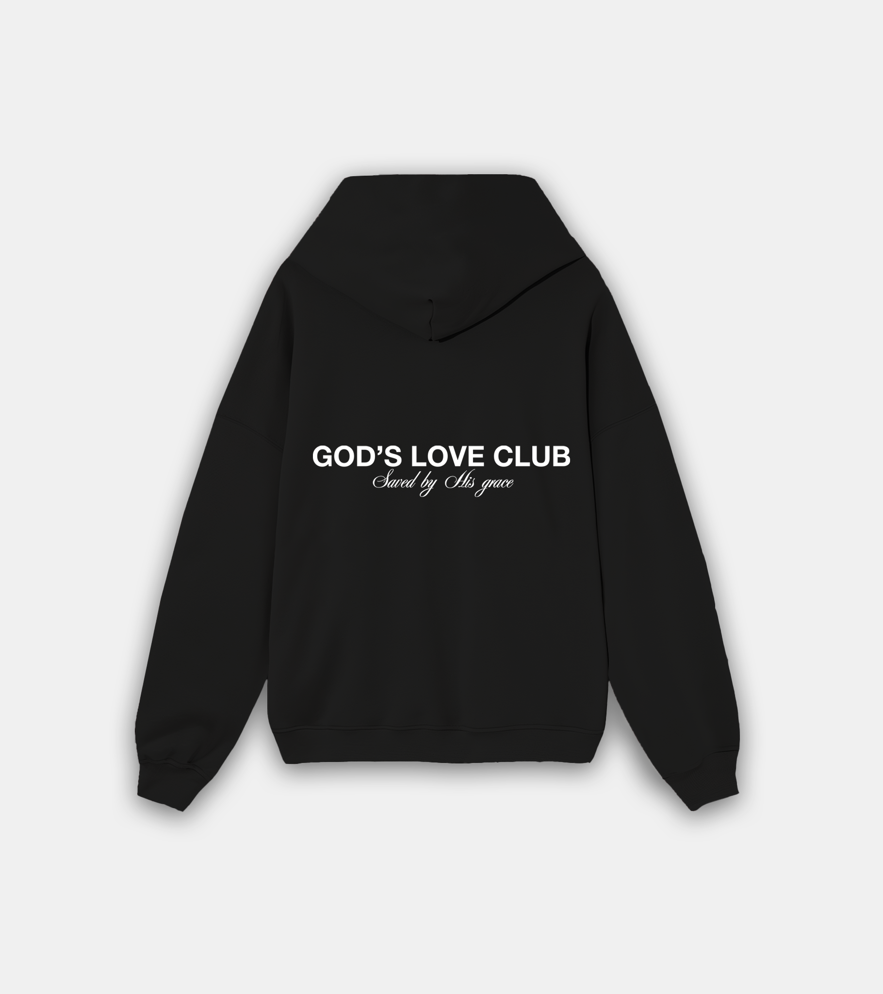 SAVED BY HIS GRACE HOODIE - BLACK