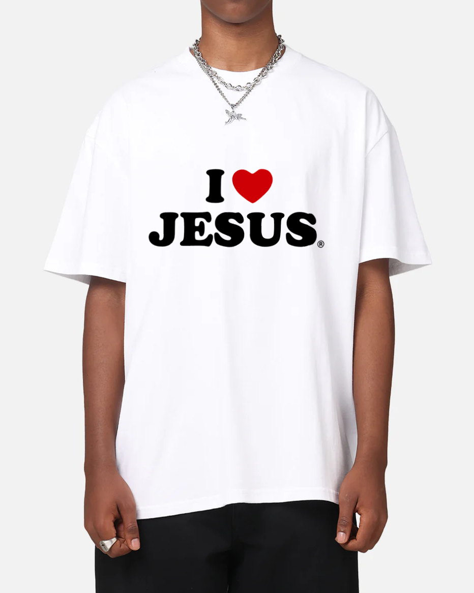 I LOVE JESUS TEE - WHITE